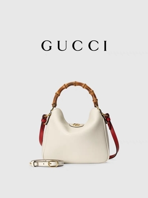 Princesa calificada de cuero blanca Diana Handbag de Gucci del bolso