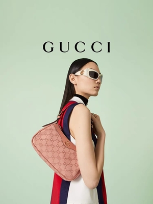 Aduana del bolso del GG de Ophidia del pequeño rosa unisex pequeña