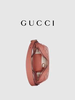 Guarnición de lino del pequeño del rosa de Branded Shoulder Bag Gucci Ophidia del diseñador del GG algodón de la lona