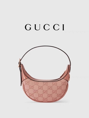 Guarnición de lino del pequeño del rosa de Branded Shoulder Bag Gucci Ophidia del diseñador del GG algodón de la lona