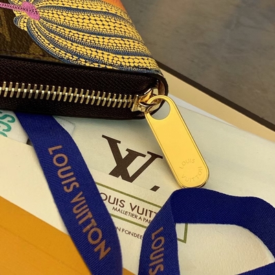 Cuero unisex del LV Sarah Monogram Wallet Damier Collaboration de la lona