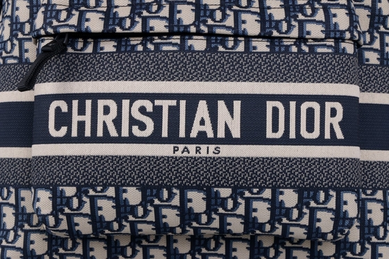 Diseñador Small Diortravel Backpack Dior Oblique Jacquard azul