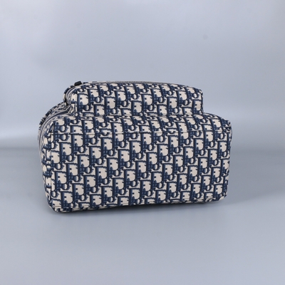 Diseñador Small Diortravel Backpack Dior Oblique Jacquard azul