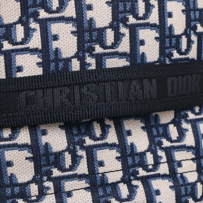 Diseñador Small Diortravel Backpack Dior Oblique Jacquard azul