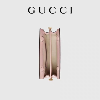 El pequeño bolso del doble del bolso de encargo de G Gucci Ophidia bordó