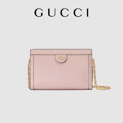 El pequeño bolso del doble del bolso de encargo de G Gucci Ophidia bordó