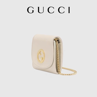 La aduana de cuero blanca calificó bolsos bolso medio de Blondie Gucci
