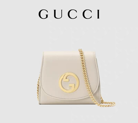 La aduana de cuero blanca calificó bolsos bolso medio de Blondie Gucci