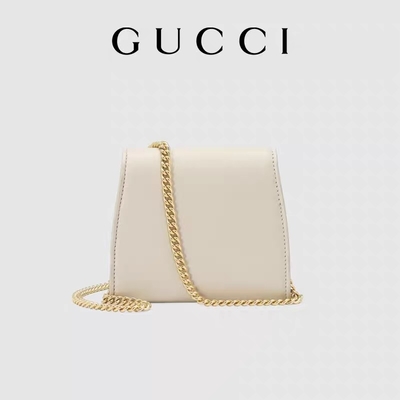 La aduana de cuero blanca calificó bolsos bolso medio de Blondie Gucci