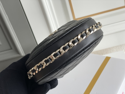 Monedero de Mini Fabric Chanel Flap Bag del negro Ap3095 20 pulgadas