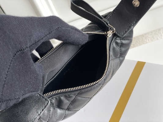 Monedero de Mini Fabric Chanel Flap Bag del negro Ap3095 20 pulgadas