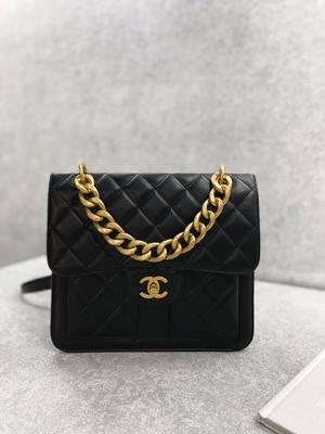 Estilo casual de la calle del bolso de 2023 SS Chanel Woc Zipper Clutch