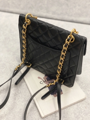 Estilo casual de la calle del bolso de 2023 SS Chanel Woc Zipper Clutch