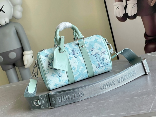 Bolso azul del viaje de Monogram Bag Keepall BandoulièRe 50 del diseñador del LV del negocio