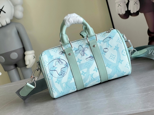Bolso azul del viaje de Monogram Bag Keepall BandoulièRe 50 del diseñador del LV del negocio