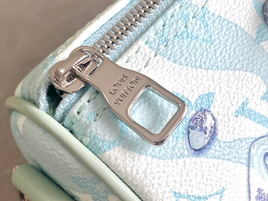Bolso azul del viaje de Monogram Bag Keepall BandoulièRe 50 del diseñador del LV del negocio