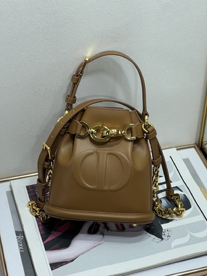 CD grabado en relieve Christian Dior Sport Bag Calfskin de C'est Dior Bag Gold Saddle