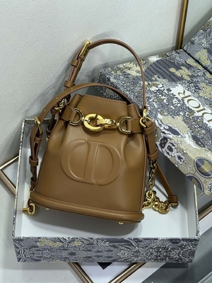 CD grabado en relieve Christian Dior Sport Bag Calfskin de C'est Dior Bag Gold Saddle