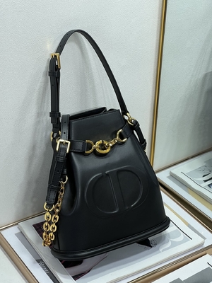 CD grabado en relieve Christian Dior Sport Bag Calfskin de C'est Dior Bag Gold Saddle