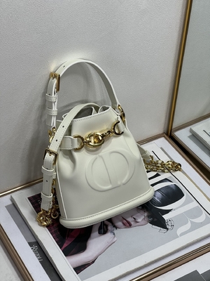 CD grabado en relieve Christian Dior Sport Bag Calfskin de C'est Dior Bag Gold Saddle