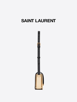 Señoras calificadas cruz de YVES SAINT LAURENT St Laurent del bolso - cuerpo para las compras del negocio