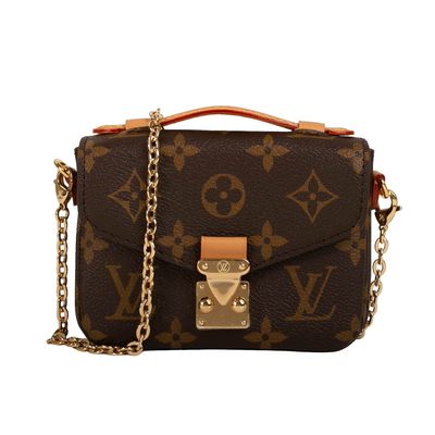 Cruz de Mini Designer Monogram Bag Micro Metis LV - la bolsa para transportar cadáveres Brown